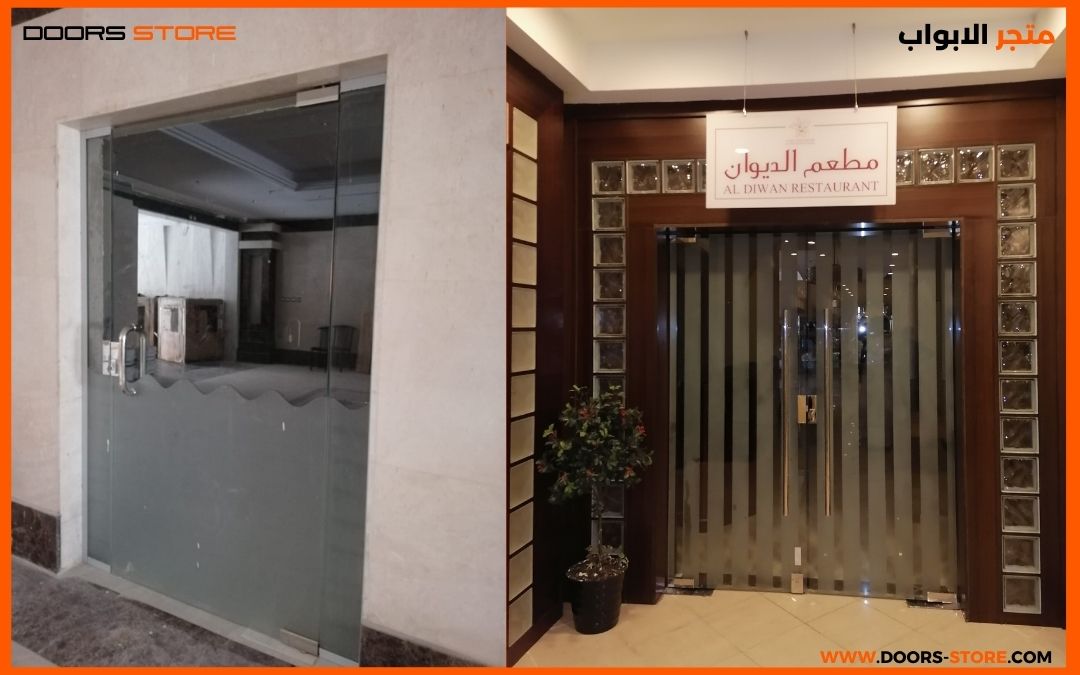 ابواب زجاج سكريت مطاعم