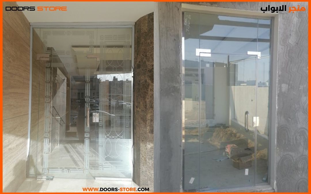 ابواب زجاج سكريت مفصلي