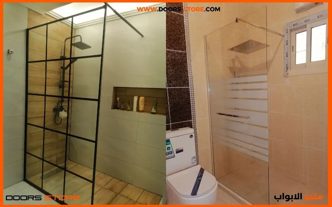 زجاج شاور 3 حاجز زجاج الشاور