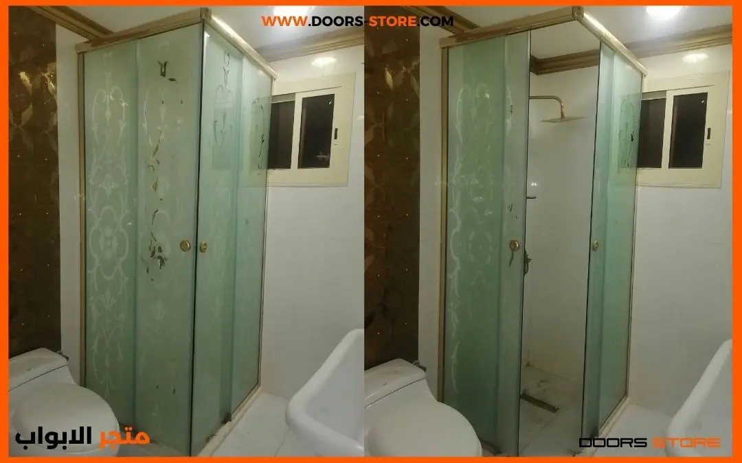 زجاج شاور 13 زجاج شاور سحاب زاوية