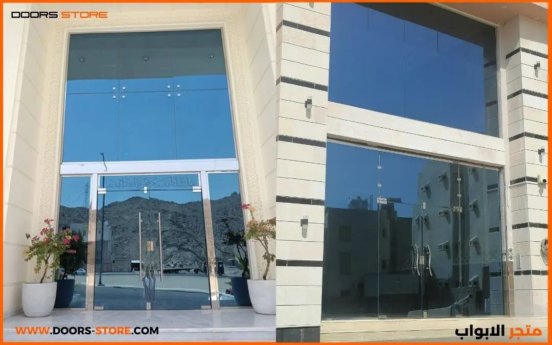 زجاج سكريت أبواب مداخل للمنازل 10 للزجاج السكريت